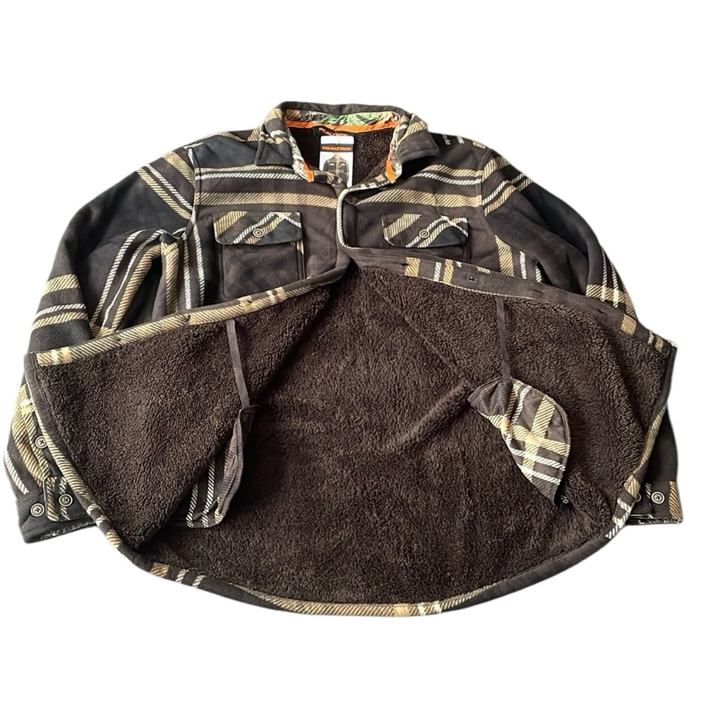 Realtree - Men's Sherpa Lined Shirt Jacket